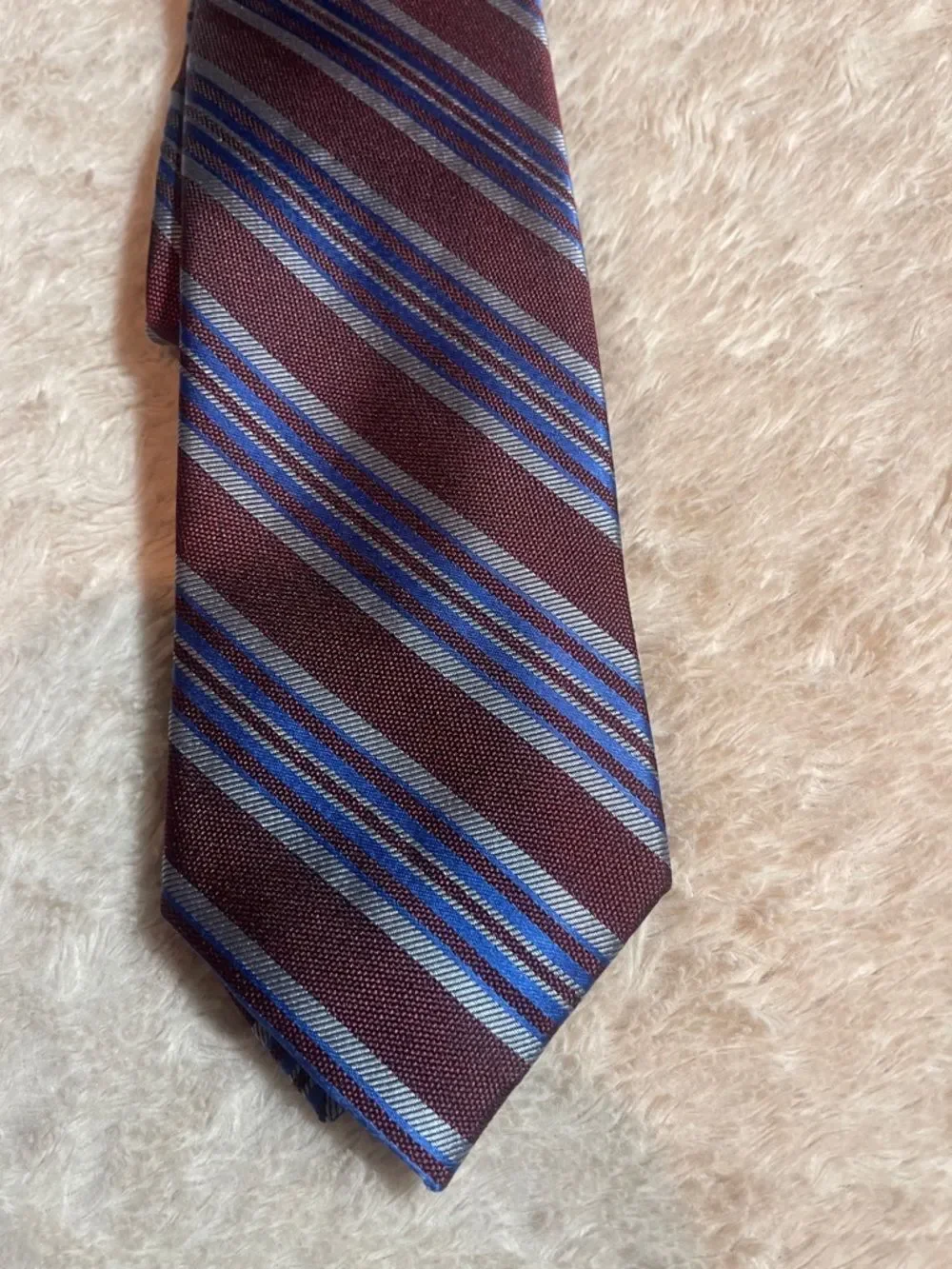 Joseph Abboud Tie with Blue Diagonal Stripes NWT